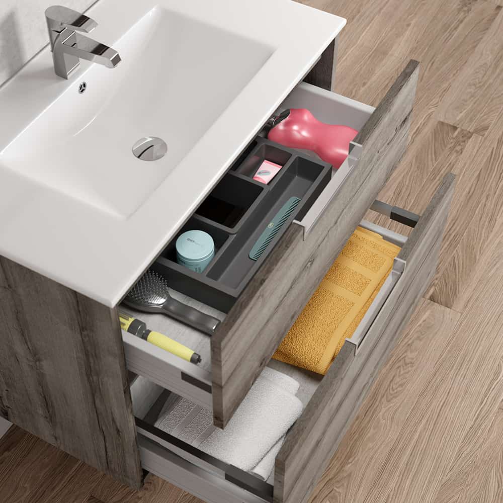 Celine 80 roble bocote cajones abiertos 1